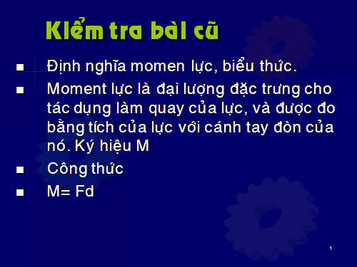 Bài 20. Các dạng cân bằng. Cân bằng của một vật có mặt chân đế