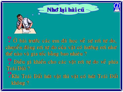 Bài 11. Lực hấp dẫn. Định luật vạn vật hấp dẫn