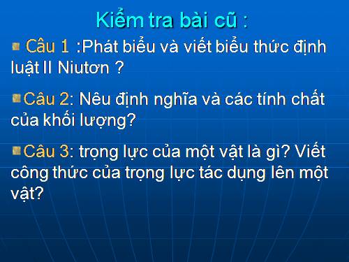 Bài 10. Ba định luật Niu-tơn