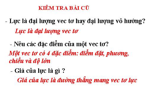 Bài 17. Cân bằng của một vật chịu tác dụng của hai lực và của ba lực không song song