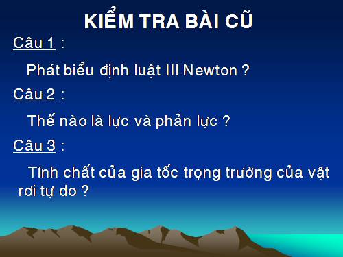 Bài 11. Lực hấp dẫn. Định luật vạn vật hấp dẫn