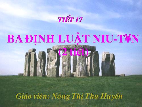 Bài 10. Ba định luật Niu-tơn