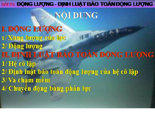 Bài 23. Động lượng. Định luật bảo toàn động lượng