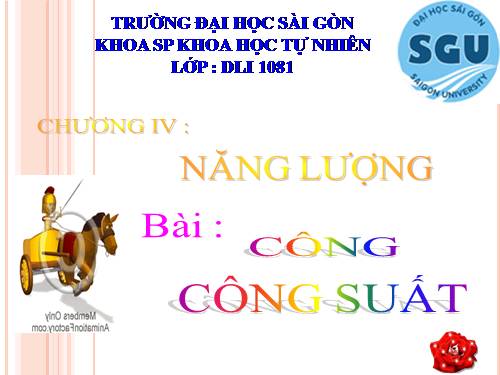 Bài 24. Công và công suất