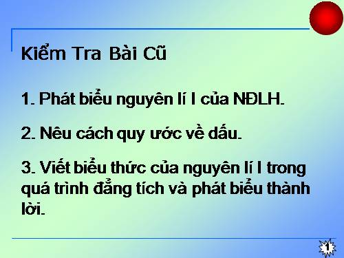 Bài 33. Các nguyên lí của nhiệt động lực học