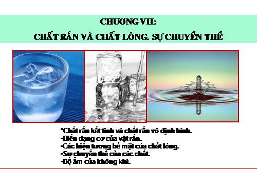 Bài 34. Chất rắn kết tinh. Chất rắn vô định hình