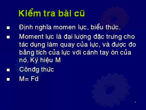 Bài 20. Các dạng cân bằng. Cân bằng của một vật có mặt chân đế