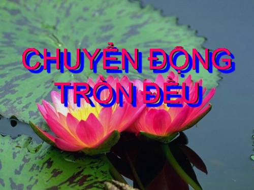 Bài 5. Chuyển động tròn đều