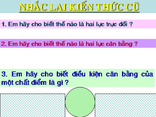 Bài 17. Cân bằng của một vật chịu tác dụng của hai lực và của ba lực không song song