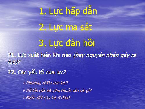 Lực hấp dẫn