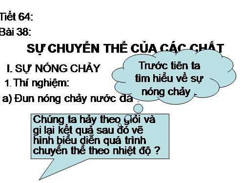 Bài 38. Sự chuyển thể của các chất