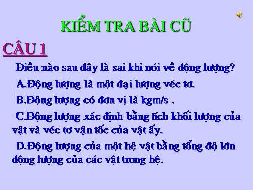 Bài 23. Động lượng. Định luật bảo toàn động lượng