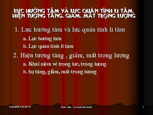 Bài 14. Lực hướng tâm