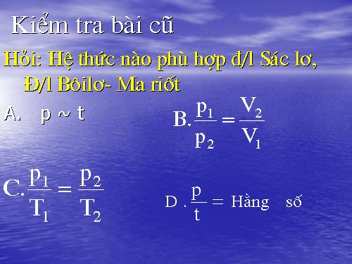 Bài 31. Phương trình trạng thái của khí lí tưởng