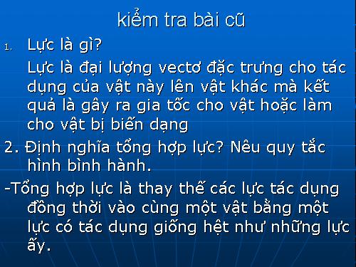 Bài 10. Ba định luật Niu-tơn