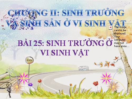 Bài 25. Sinh trưởng của vi sinh vật