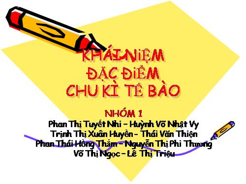 Bài 18. Chu kì tế bào và quá trình nguyên phân