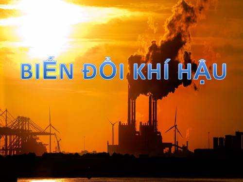 Sinh học 10.Biến đổi khí hậu