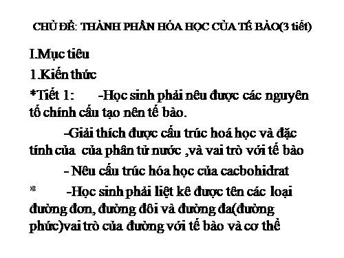 Bài 3. Các nguyên tố hóa học và nước