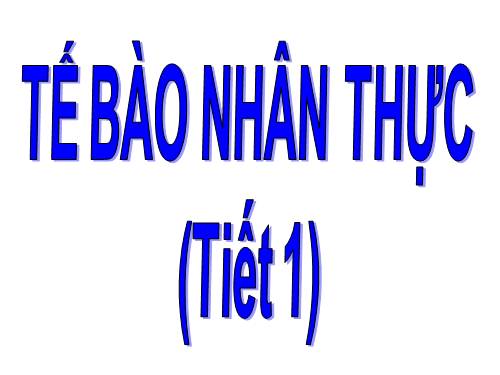 Bài 9. Tế bào nhân thực (tiếp theo)