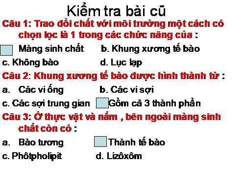 Bài 11. Vận chuyển các chất qua màng sinh chất