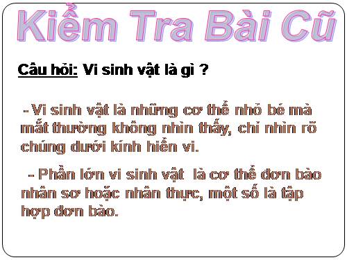 Bài 25. Sinh trưởng của vi sinh vật