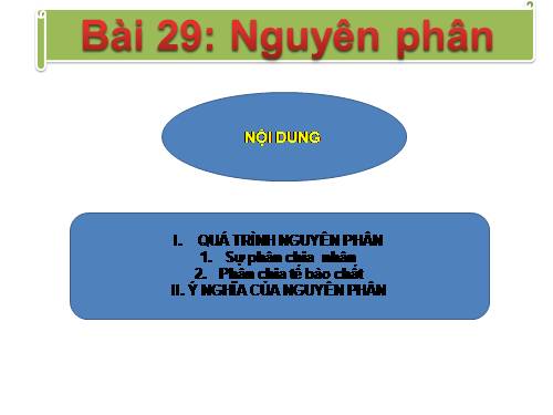 Bài 18. Chu kì tế bào và quá trình nguyên phân