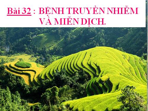 Bài 32. Bệnh truyền nhiễm và miễn dịch