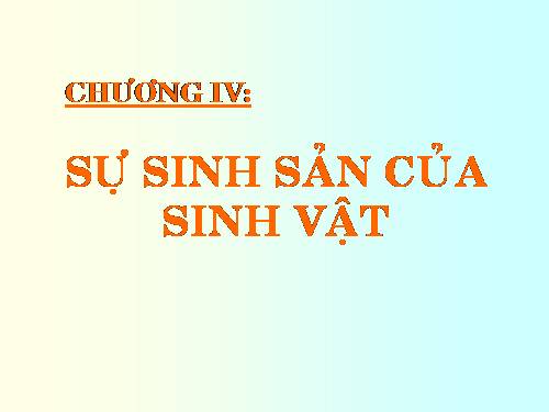 BÀI 23: SINH SẢN VÔ TÍNH