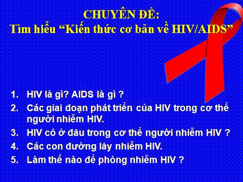 Kien thuc co ban ve HIV-AIDS