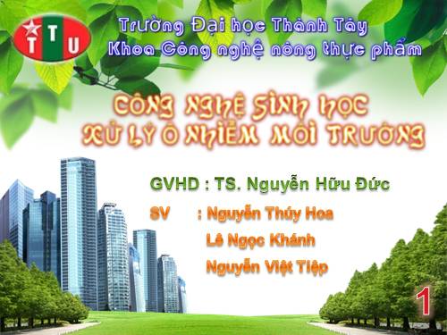 công nghệ sinh học xử lý ô nhiễm môi trường