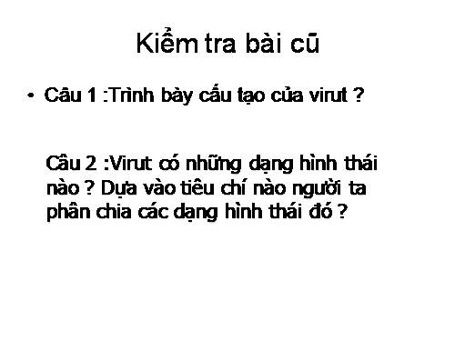 Bài 30. Sự nhân lên của virut trong tế bào chủ