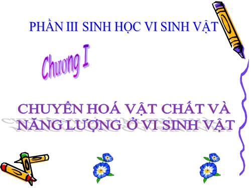 Bài 22. Dinh dưỡng, chuyển hóa vật chất và năng lượng ở vi sinh vật