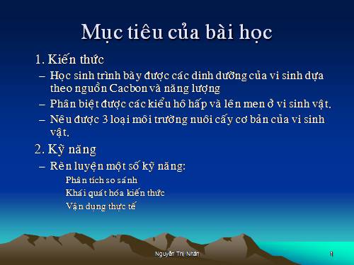 Bài 22. Dinh dưỡng, chuyển hóa vật chất và năng lượng ở vi sinh vật