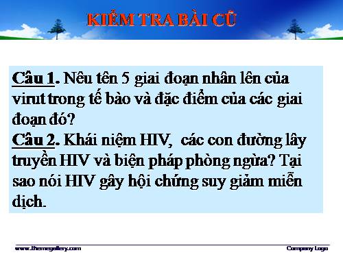 Bài 31. Virut gây bệnh, ứng dụng của virut trong thực tiễn