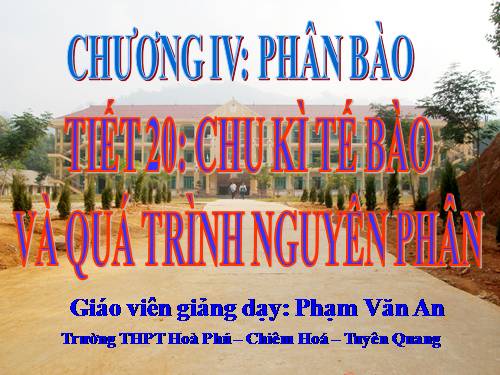 Bài 18. Chu kì tế bào và quá trình nguyên phân