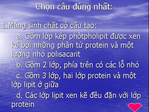 Bài 11. Vận chuyển các chất qua màng sinh chất