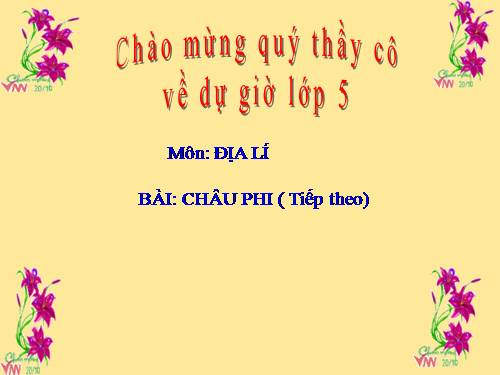 Bài 24. Châu Phi (tiếp theo)