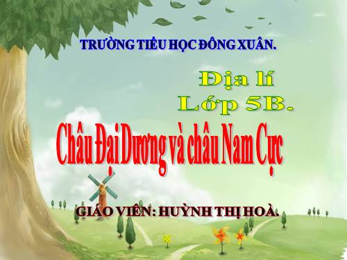 Bài 27. Châu Đại Dương và châu Nam Cực