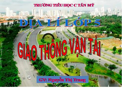 Bài 14. Giao thông vận tải