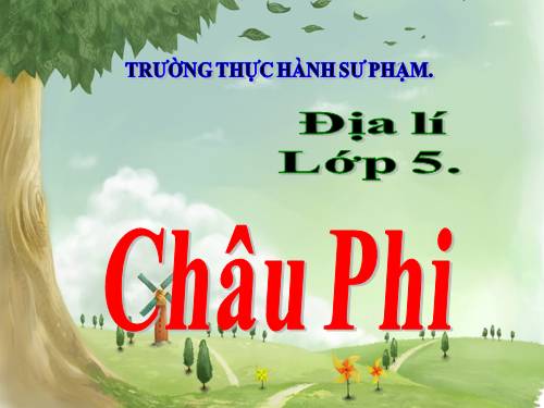 Bài 23. Châu Phi