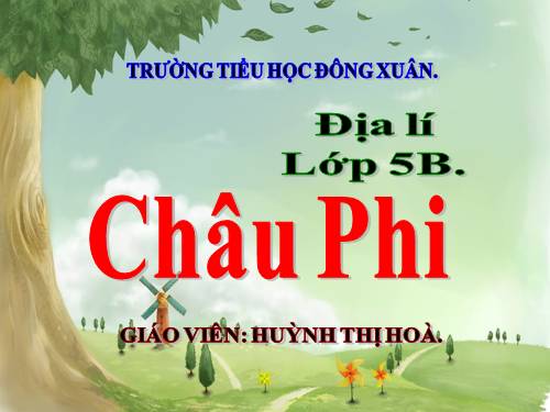 Bài 23. Châu Phi