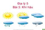 Bài 3. Khí hậu