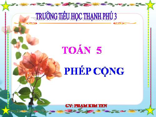 Phép cộng