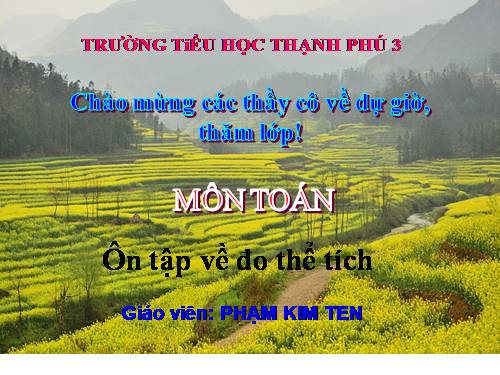 Ôn tập về đo thể tích