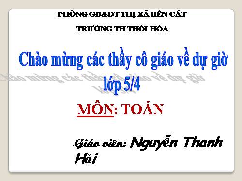 Nhân một số thập phân với một số thập phân