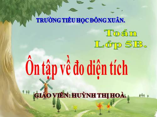 Ôn tập về đo diện tích