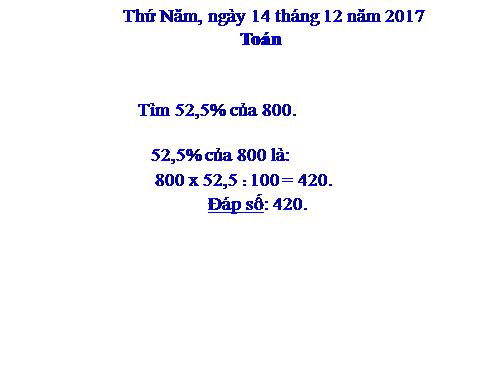 Giải toán về tỉ số phần trăm (tiếp theo)