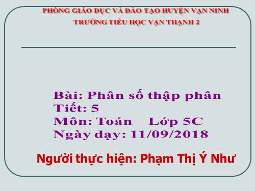 Phân số thập phân