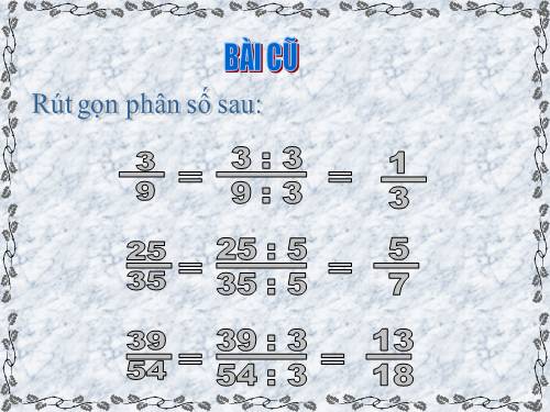 Ôn tập: Phép nhân và phép chia hai phân số